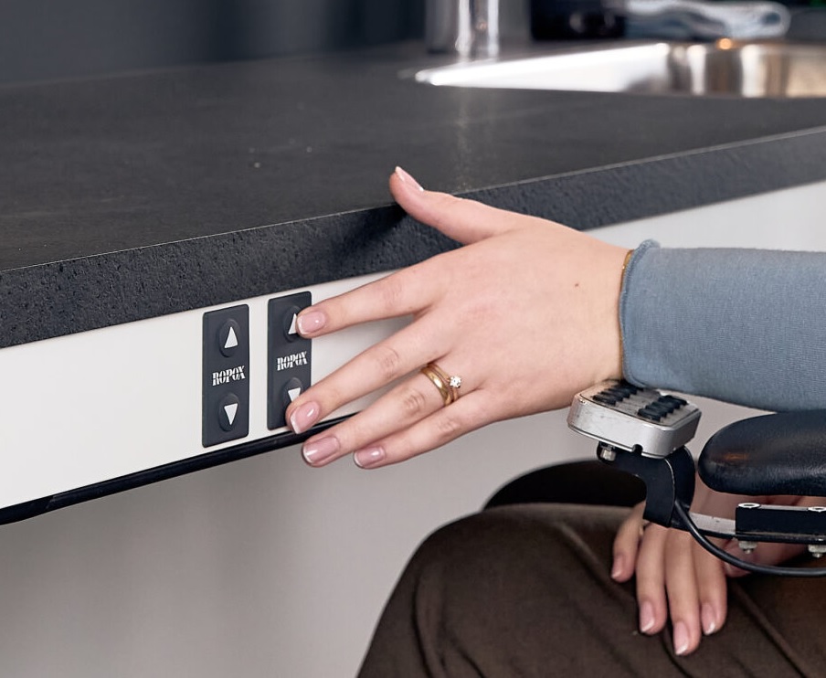 Bedieningsplaatje voor keukensystemen