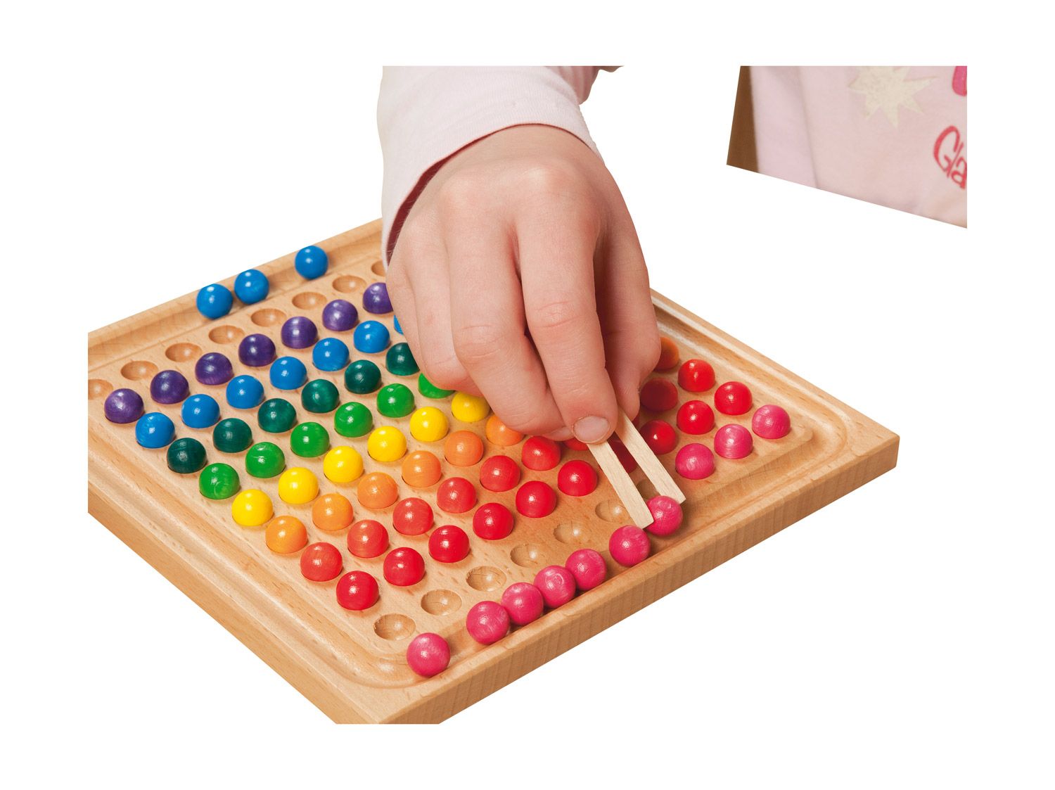 Jeu de pose avec billes colorées petit set -- 102367