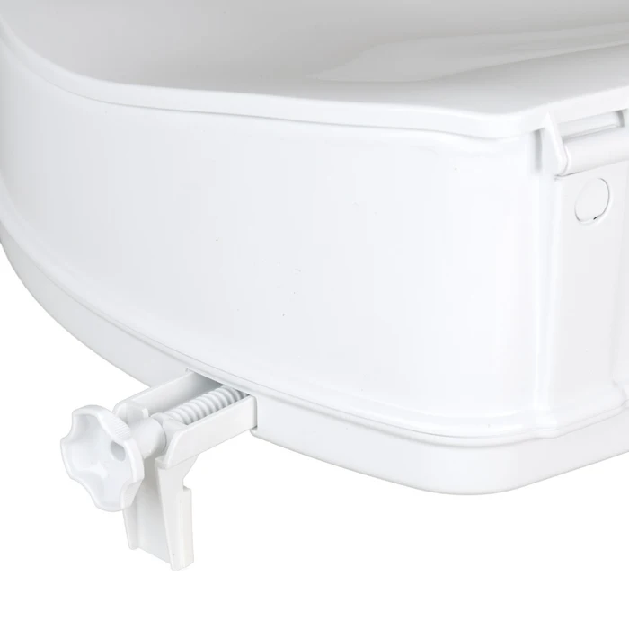 Rehausseur de toilette avec couvercle Savanah® 5 cm - blanc -- AA2112L