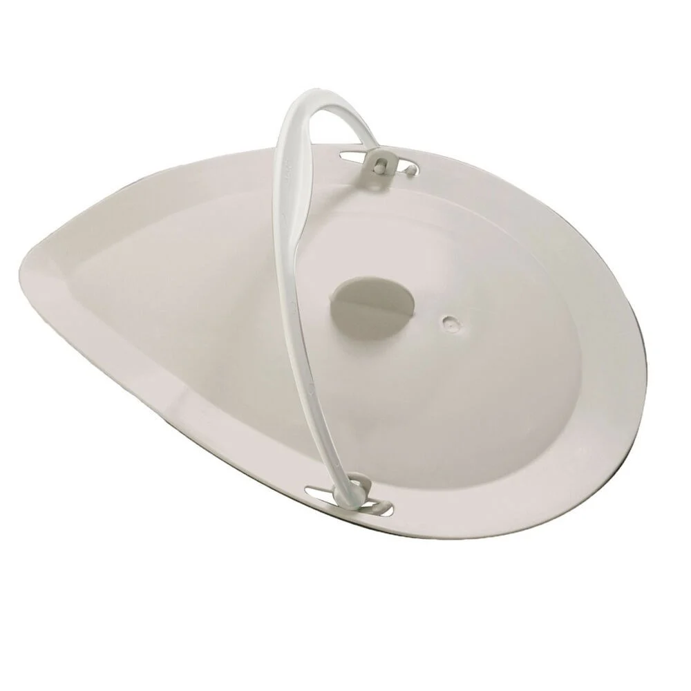 Bedpan met deksel met handvat voor Etac Clean - grijs